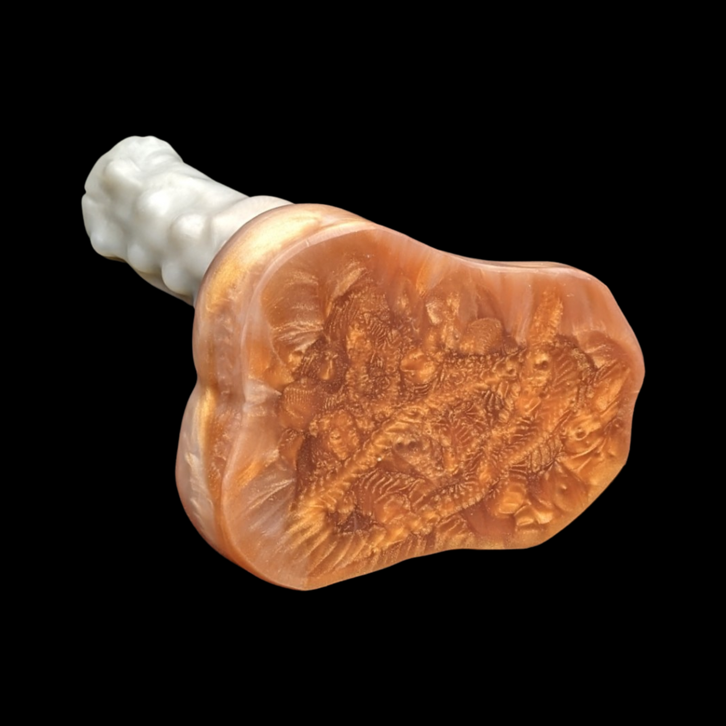 Hippogriff dildo copper and silver