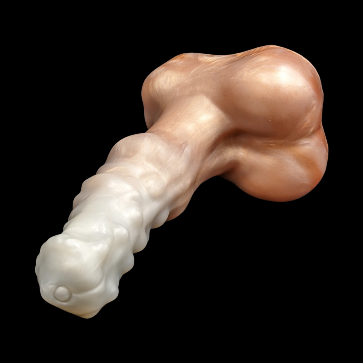 Hippogriff dildo copper and silver