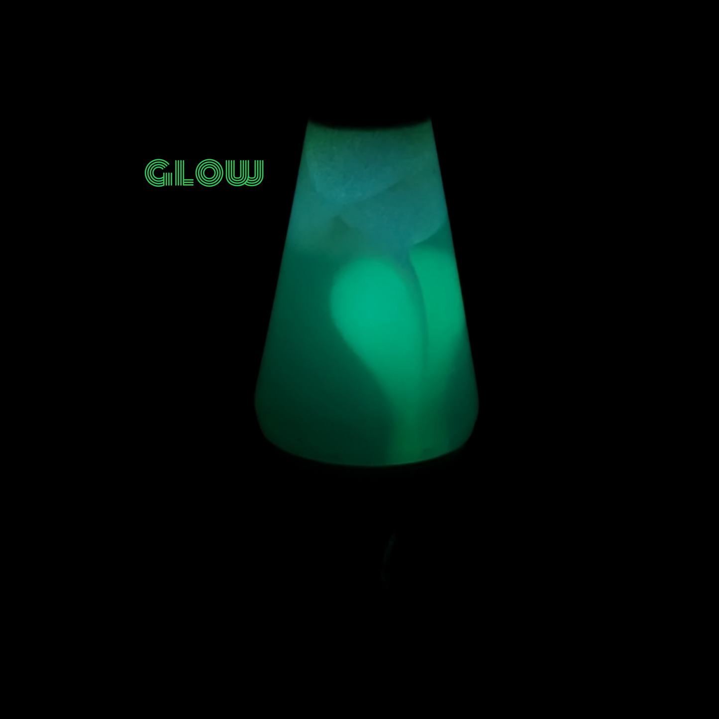 Lava lamp silicone butt plug dildo glow