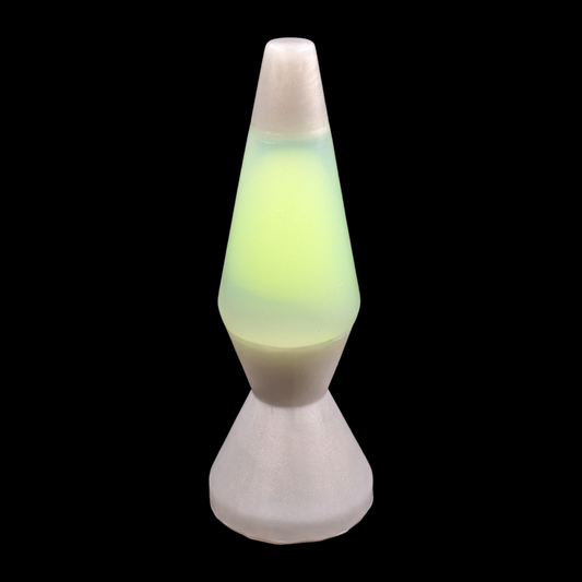 Lava lamp silicone butt plug dildo green