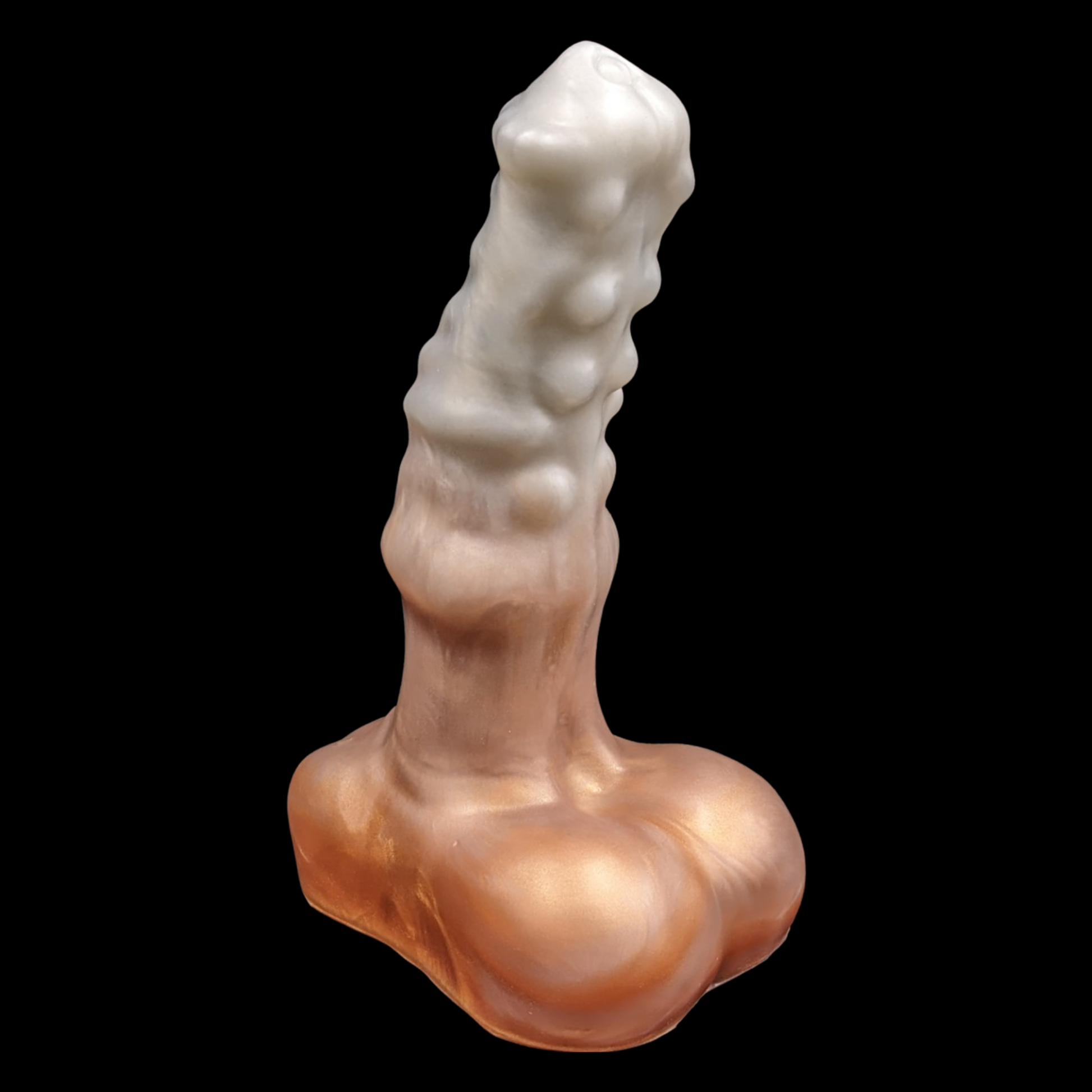 Hippogriff dildo copper and silver