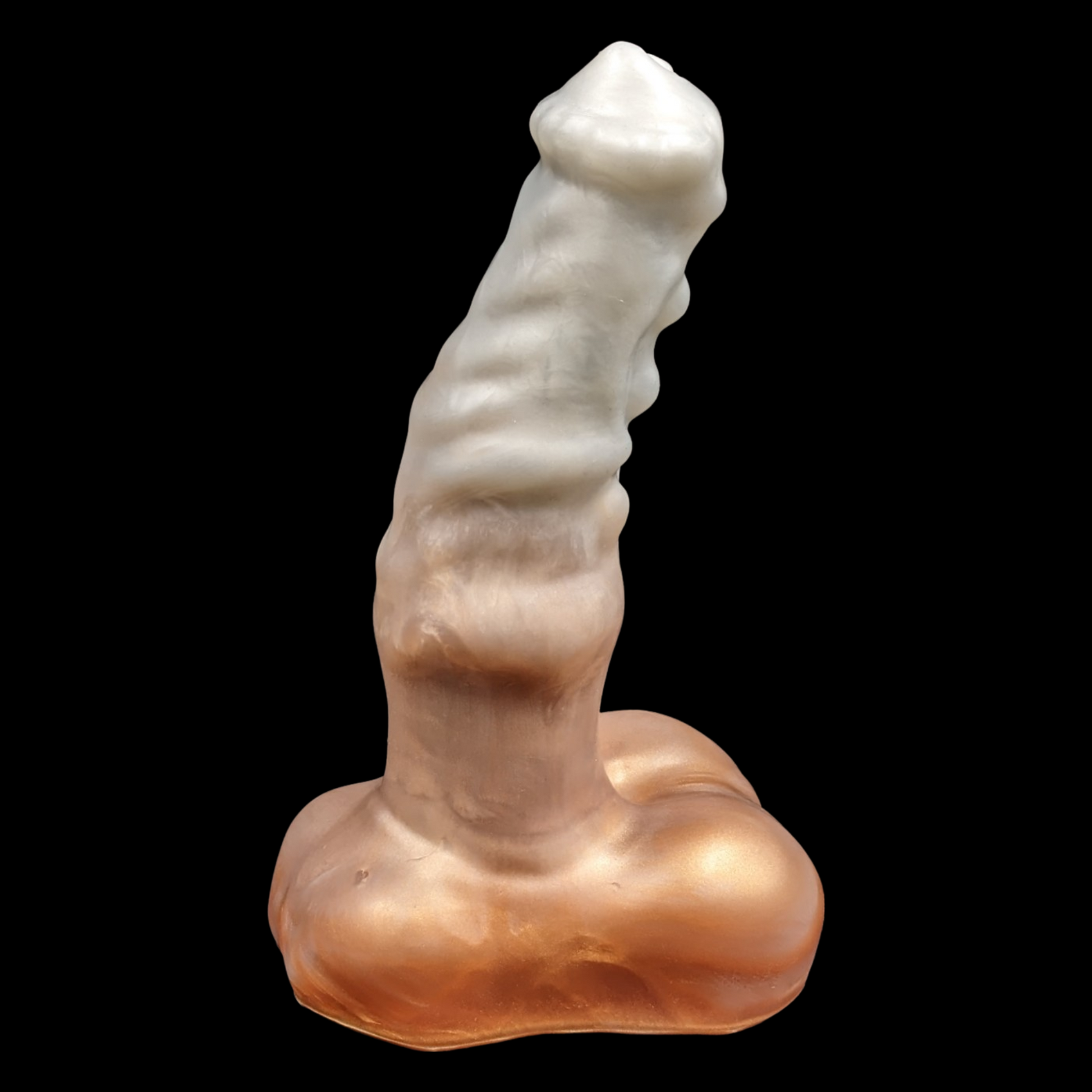 Hippogriff dildo copper and silver